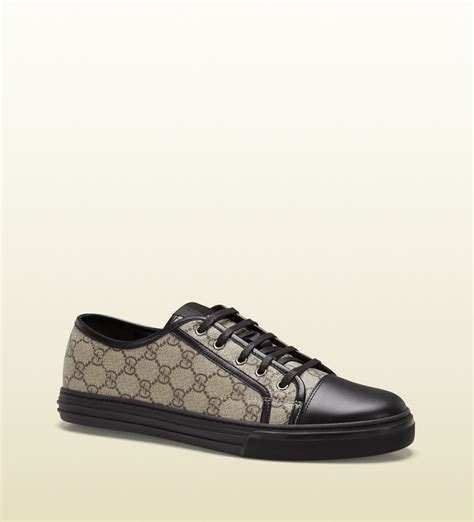 gucci supreme black shoes|Gucci men's supreme sneakers.